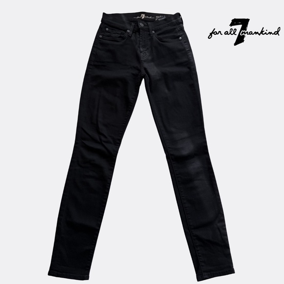 7 For All Mankind Women’s Gwenevere Ankle Skinny Mid Rise Jeans – Size 24 – B - Picture 4 of 8
